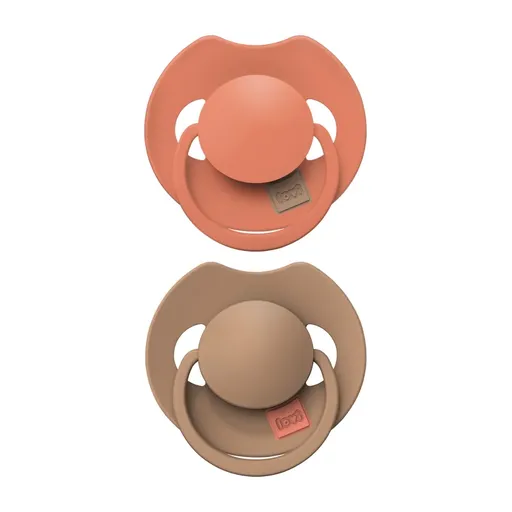 LOVI PRIME 18m+ dudlík Granola/Orange 2 ks