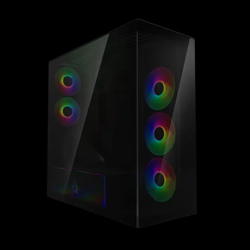 ARCTIC Xtender (Black) black window with GPU