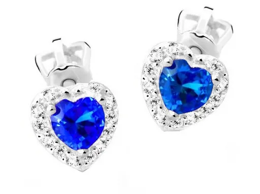 Cutie Jewellery Něžné náušnice s třpytivými zirkony Z8015-30-X-2 modrá