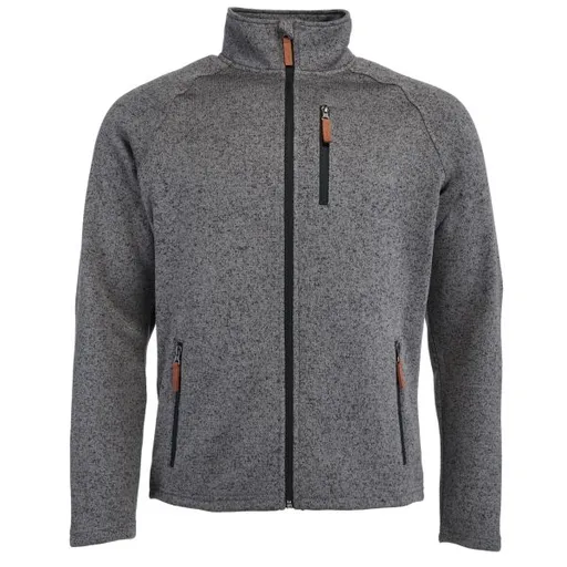 Willard ENRIKE Pánská fleecová mikina svetrového vzhledu, tmavě šedá, velikost XXL