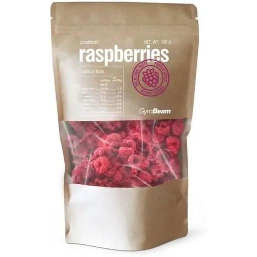 GymBeam LYOFILIZOVANÉ MALINY - 100 G Snack, , velikost