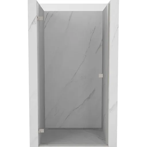 MEXEN/S Lunar-B sprchové dveře křídlové levé 85, transparent, nikl kartáčovaný 832-085-000-97-00-L