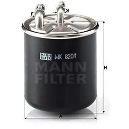 MANN-FILTER WK820/1 pro vozy CHRYSLER;MERCEDES-BENZ (WK820/1)