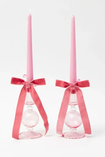 Sada svíček (2 kusy) Pastel 2 - Pink