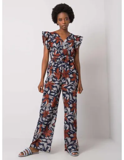 Dámský overal zorovaný CASJA námořnicky modrý