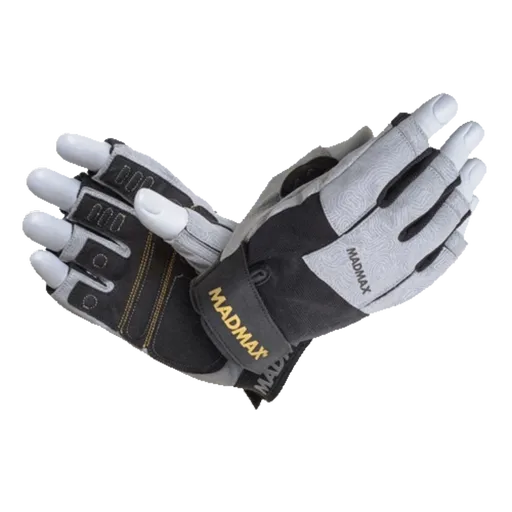 MadMax Fitness rukavice DAMASTEEL MFG871 šedé - XXL