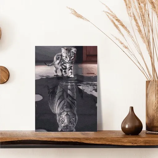 Malování podle čísel Sny sněžného tygra