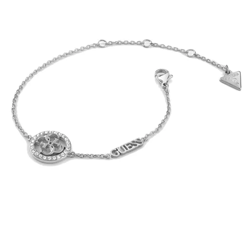 Guess Půvabný ocelový náramek Life In 4G JUBB02137JWRH 14,5 - 18,5 cm