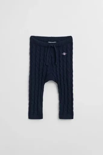 TEPLÁKY GANT SHIELD COTTON CABLE LEGGINGS EVENING BLUE