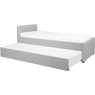 BELIANI rozkladací 80 × 200 cm světle šedá MARMANDE (beliani_205264)