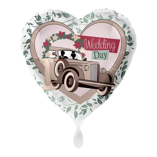 Premioloon Fóliový balón - Wedding Day 43 cm