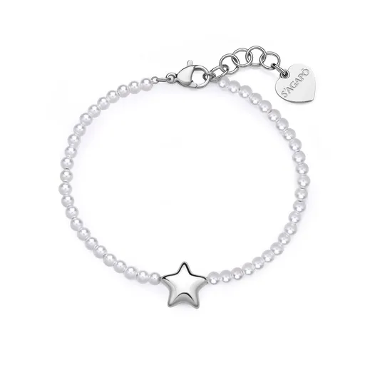 S'Agapõ Něžný náramek s perličkami Stellar SSE45