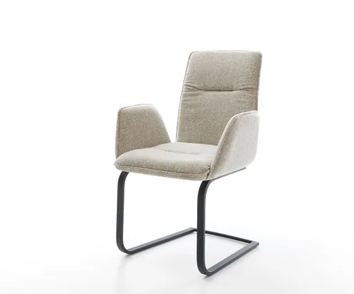 Jídelní židle Vinja-Flex látka Měkký béžová jídelní židle