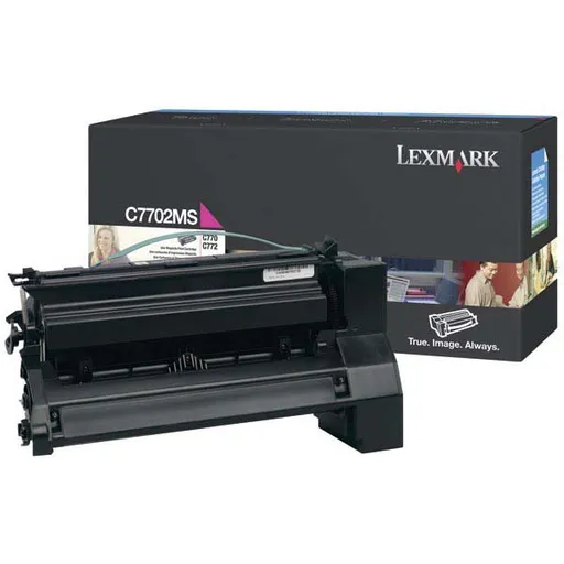 LEXMARK C7702MS - originální toner, purpurový, 6000 stran