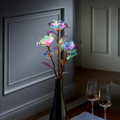 3 perleťové růže