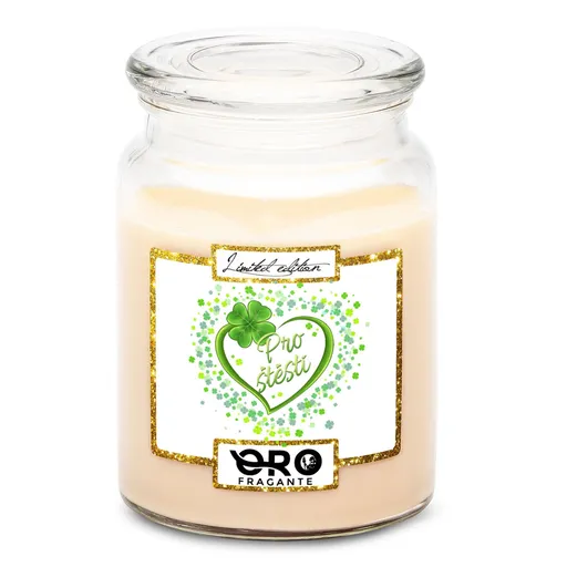 Svíčka Srdce pro štěstí (Vůně svíčky: Vanilka)