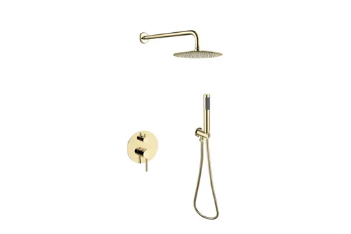 BESCO Podomítkový sprchový set SLIM DECCO/ILLUSION II Zlatá lesklá BABPDIIIJZ