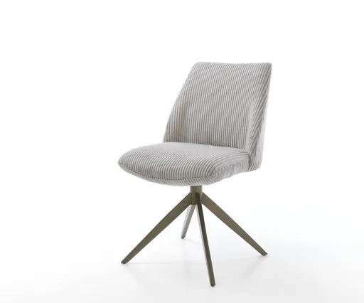 Jídelní židle Elso-Flex křížová podnož široká kov manšestr