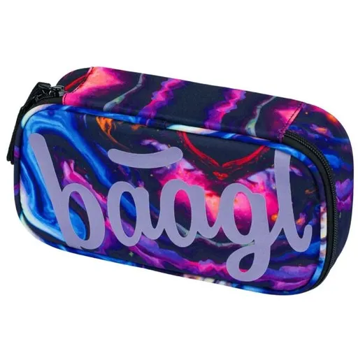 BAAGL ETUE MARBLE Školní penál, fialová, velikost