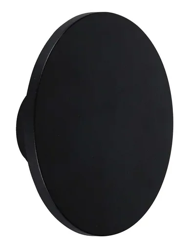 LED Solution Černé LED nástěnné svítidlo kulaté 160mm 12W IP65 Barva světla: Teplá bílá 6787