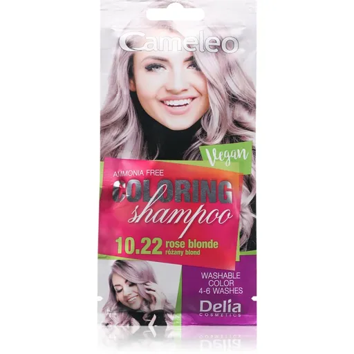 Delia Cosmetics Cameleo Coloring Shampoo tónovací šampon na vlasy odstín 10.22 Rose Blonde 40 ml
