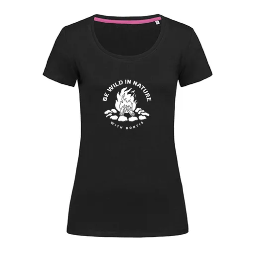 Bontis Dámské tričko CAMPFIRE - Černá | XL