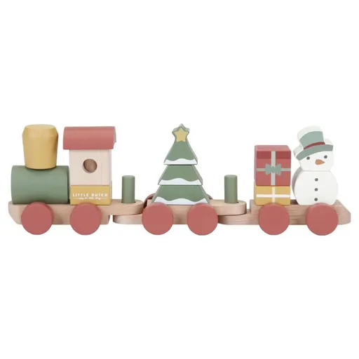Little Dutch Vláček dřevěný vánoční