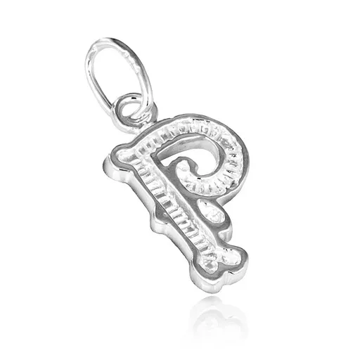 Stříbrný přívěsek 925 - vyřezávané písmeno P