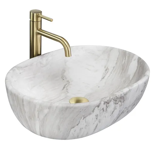 REA Umyvadlo na desku Amelia ASH MATT REA-U8489