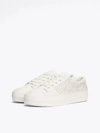 Tommy Hilfiger dámské krémové tenisky Monogram FW0FW08331 36