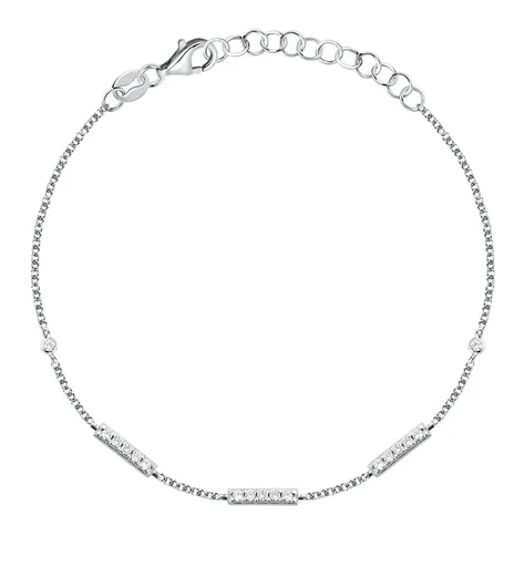 La Petite Story Nadčasový stříbrný náramek se zirkony Silver LPS05AWV74