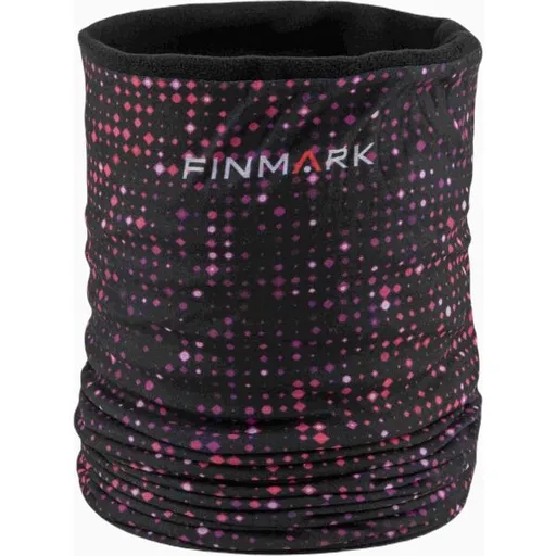 Finmark MULTIFUNCTIONAL SCARF WITH FLEECE Multifunkční šátek, černá, velikost UNI