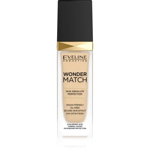 Eveline Cosmetics Wonder Match dlouhotrvající tekutý make-up s kyselinou hyaluronovou odstín 05 Light Porcelain 30 ml