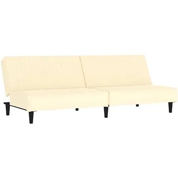 Shumee 2místná pohovka krémová, umělá kůže (337661)