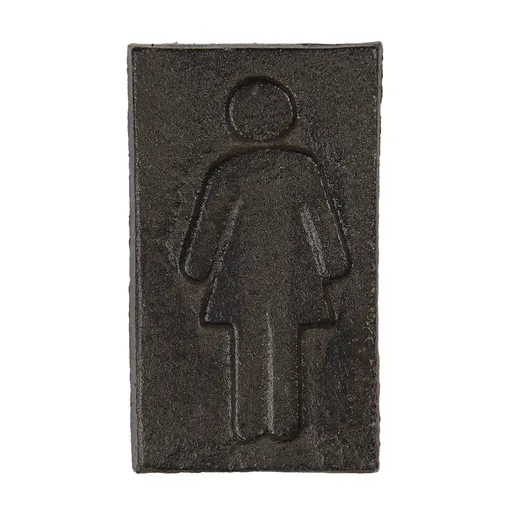 Kovová cedule označení dámy - 6*1*11 cm 6Y3901