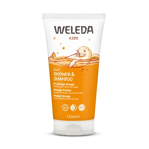 Weleda Sprchový krém a šampon 2 v 1 Šťastný pomeranč 150 ml