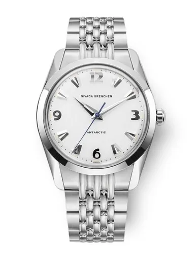 Nivada Grenchen Antarctic 35 mm - White Luminova - Beads of Rice
