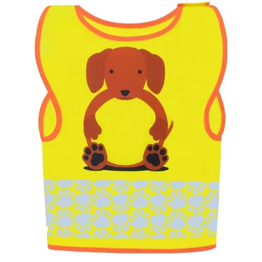 Korntex Dětská reflexní vesta se zvířátky - Pes | 3-4 roky