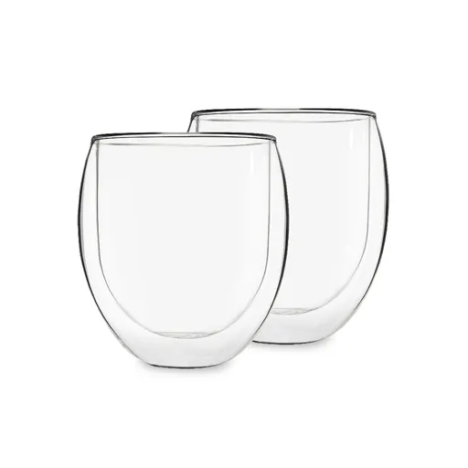 Feelino Ice set 2, sklenice na čaj, sada 2 kusů, 400 ml, vysoce kvalitní borosilikátové sklo, vhodné do myčky nádobí