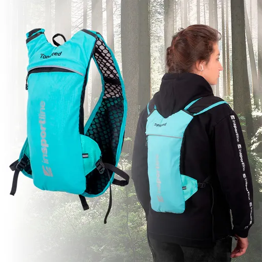 Běžecký batoh inSPORTline Topspeed tyrkysová