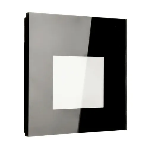 Light Impressions Deko-Light příslušenství - sklo-kryt mléčné hranaté černé pro Alwaid 930842