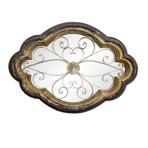 Zdobené vintage zrcadlo Dafne v dřevěném rámu - 70*6*100 cm 52S238