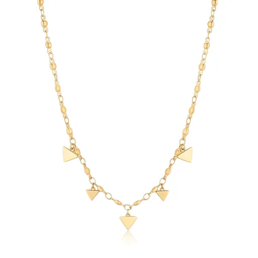 S'Agapõ Pozlacený ocelový náhrdelník s přívěsky Elysium SUM04