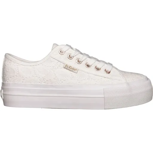 Lee Cooper CANVAS Dámské tenisky, bílá, velikost