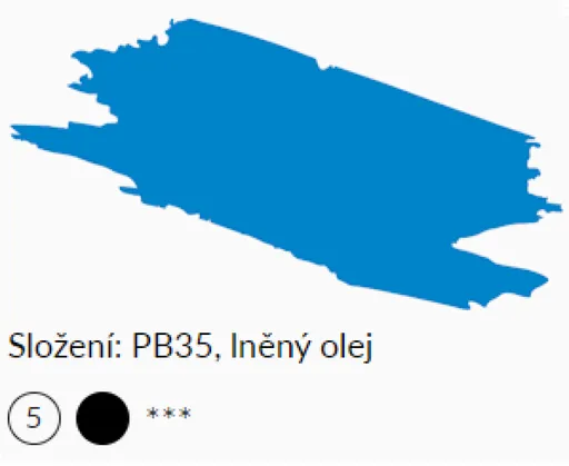 Olejová barva Umton 20ml – 0093 Coelinová modř brilantní