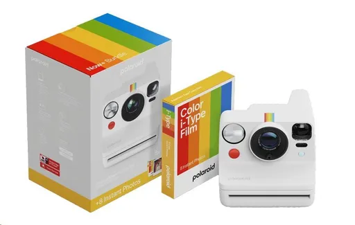 Polaroid Now+ Gen 3 White Bundle with Color Film (8 photos)
