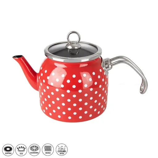 Čajník smalt TEČKA