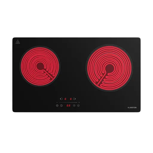 Klarstein CeramEase Slim VTC varná deska, sklokeramika, 2 varné desky, 4 kW, dotyková, časovač