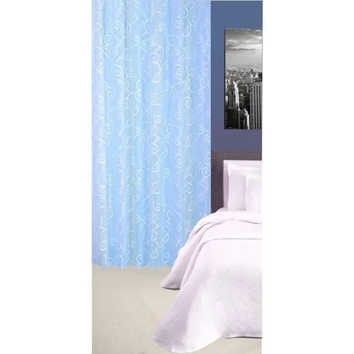 Závěs dekorační nebo látka, Tonia, světle modrá, 145 cm 145 cm