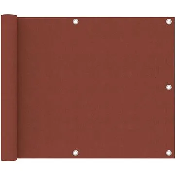 Balkónová zástěna cihlová 75×300 cm oxfordská látka 134972 (134972)